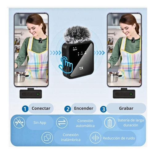 Pack 2 Micrófonos Inalámbricos Duos Para iPhone Y Android