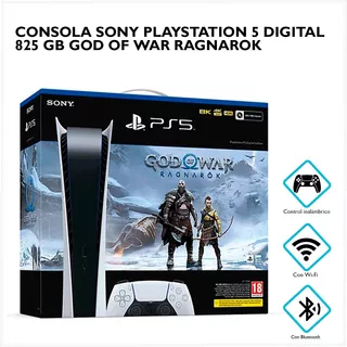 Consola Sony Playstation 5 Digital 825gb God Of War Ragnarok