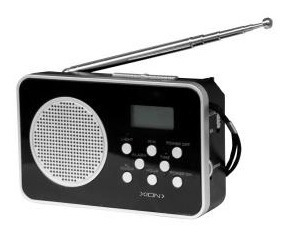 Radio Portátil - 4 Bandas Am/fm/sw1/sw2 Con Reloj Y Alarma