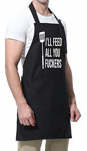 Delantal De Cocina Para Hombres O Mujeres Con 3 Bolsillos