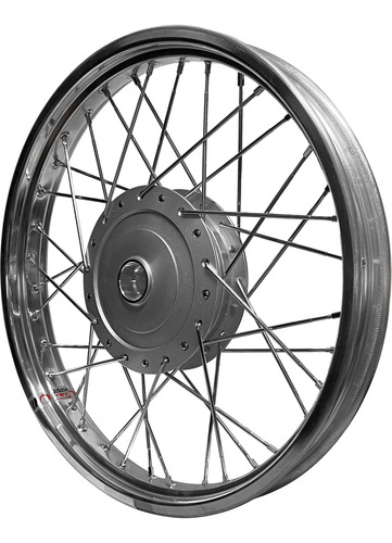 Par Roda Alumínio Polido Vpr Titan Fan 150 Start Raio Inox