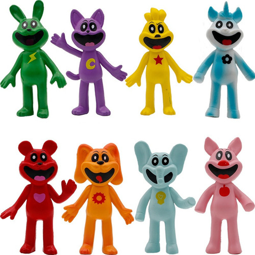 Figura De Criatura Sonriente Aterradora De 8 Piezas Con