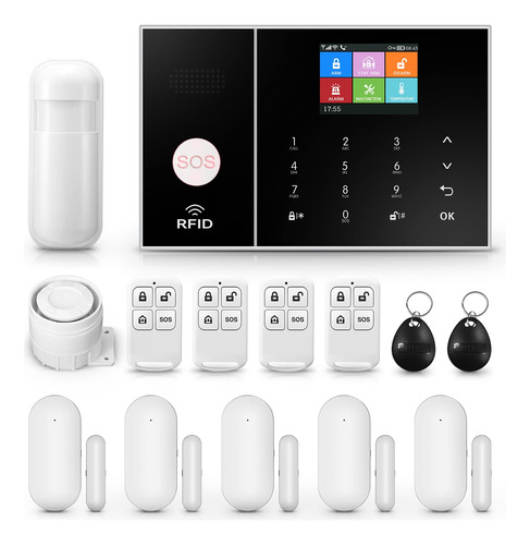 Clouree Kits De Alarma De Seguridad Para El Hogar Inteligent