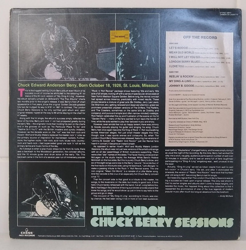 Lp - Chuck Berry - The London Chuck Berry Sessions - Rcki (Usado)