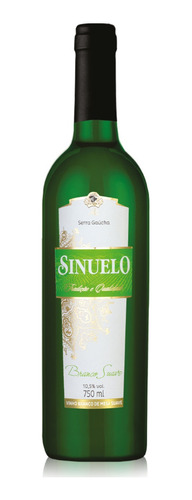 Vinho Sinuelo Branco Suave Doce Serra Gaúcha Garrafa 750 Ml 