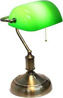 Lámpara De Escritorio (cristal, Níquel Antiguo), Color V Alm