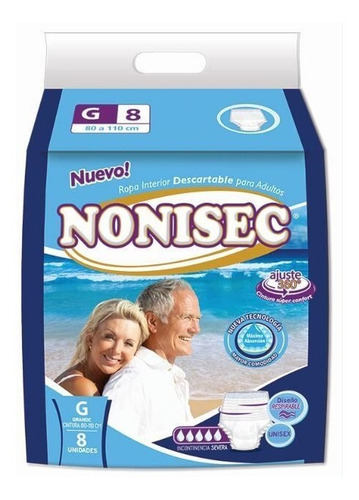 Imagen 4 de 4 de Ropa Interior Descartable Para Adultos Nonisec 16un Talle G