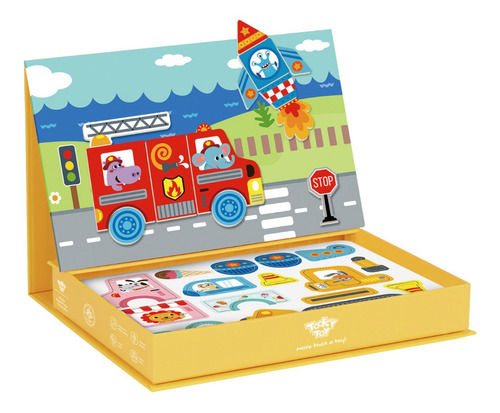 Imagen 1 de 5 de Juego Magnetic Box-transportes Puzzle