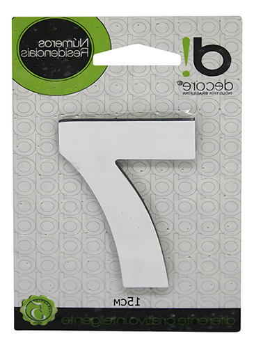 Numero Alum Espelhado 15cm Decore 7