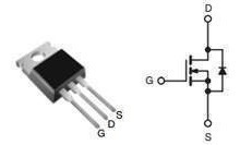 Imagen 4 de 6 de Irf640n Irf640 Mosfet De Potencia 200vol 18a To220 10 Piezas