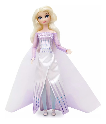 Muñeca Elsa Frozen Clásica Con Cepillo Premium