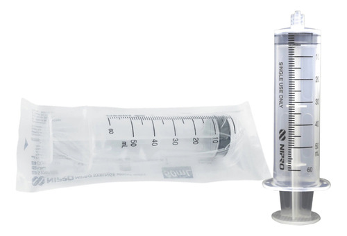 25 Jeringas De Plástico 50 Ml Sin Aguja Grado Médico Nipro