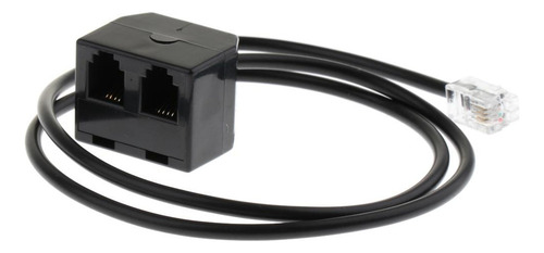 Adaptador De Teléfono De 2 Conexiones Rj9 4p4c A 2