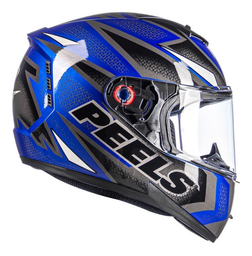 Capacete Peels Icon Fast Cor Azul Escuro Perolado/Branco Tamanho do capacete 58