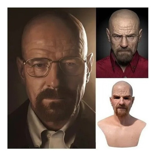 Traje Realista Halloween Máscara Cosplay Breaking Bad