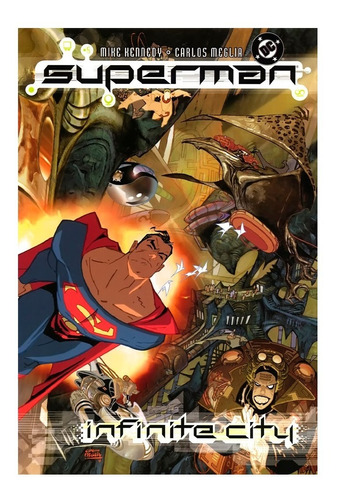 Superman Infinite City Carlos Meglia - Dc Comics Robot Negro