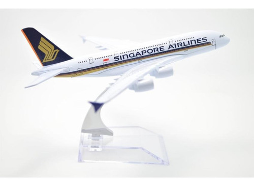 Avión A Escala 1:400 Airbus A380 Para Singapore Airlines De