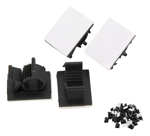 Abrazadera De Gestión De Cables, 50 Piezas, Clips Adhesivos