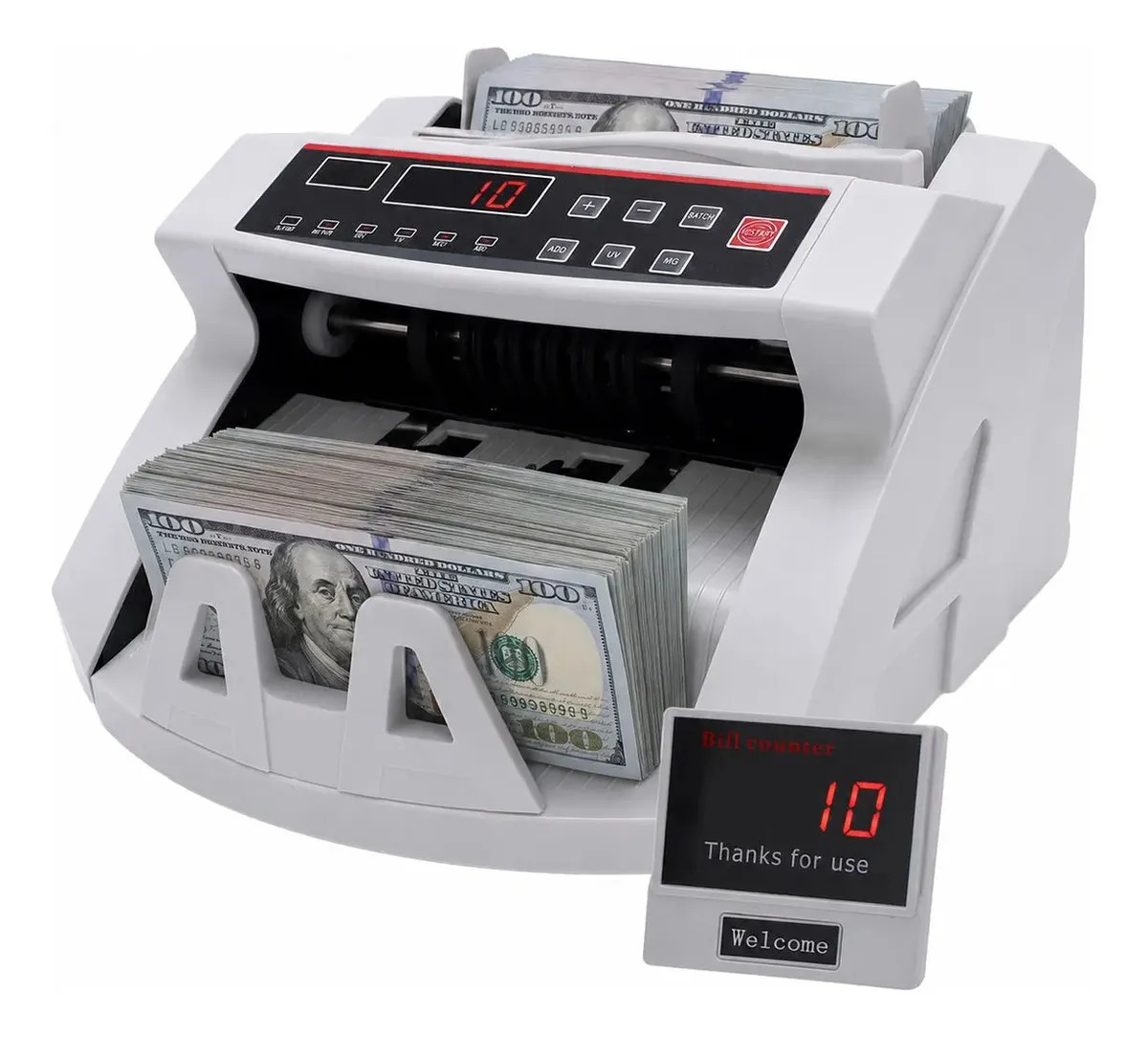 Maquina Contadora De Billetes Capacidad De 900 Billetes Por Minuto Detecta Billetes Falsos Rápida Precisa Adir 17320