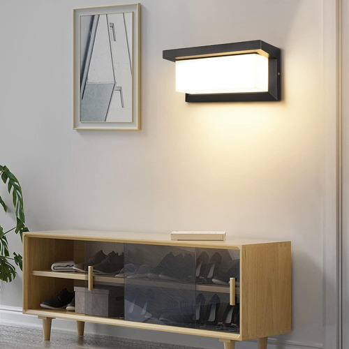 * Luz Exterior De Aluminio De Pared Ip65 Resistente Al Agua