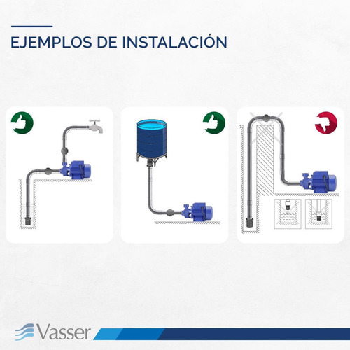 Imagen 7 de 10 de Bomba Periférica Motorarg Linea Vasser 0.50 Hp Antibloqueo.