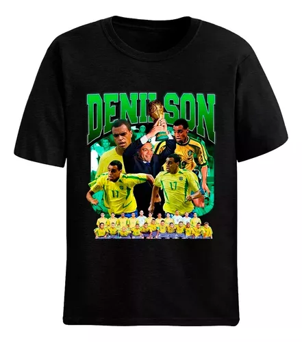 Camisa da Seleção Brasileira penta campeão de 2002 assinada pelo ídolo  Denílson Show