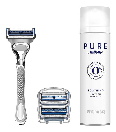 Imagen 2 de 2 de Set Gillette Fusion Skinguard + Gel Afeitar Pure Original