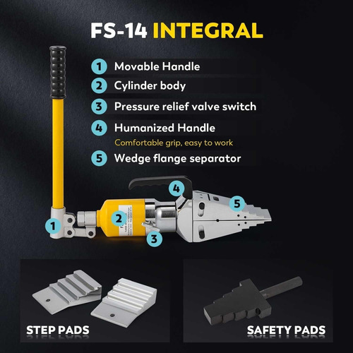 Separador De Bridas Hidráulico Fs-14, Portátil, 14t, 81mm