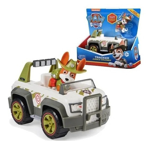 Imagen 1 de 4 de Paw Patrol Auto Mediano C/figura -tracker Jungle - Original