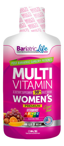 Bariatric Life Max Multivitamínico Para Mujeres 32 Fl Oz