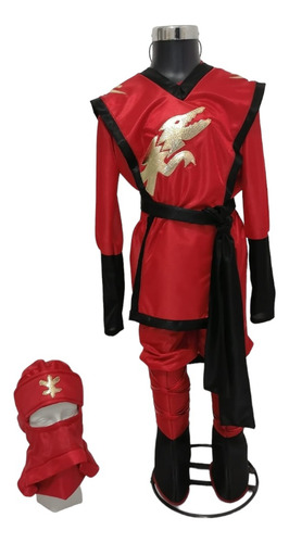 Disfraz De Ninja Rojo Para Niños | Inspirado En Ninjago Kai Rojo 7 Años