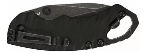 Kit Edc Navaja Kershaw Shuffle Ii Black Y Anillo Defensa Per Negro
