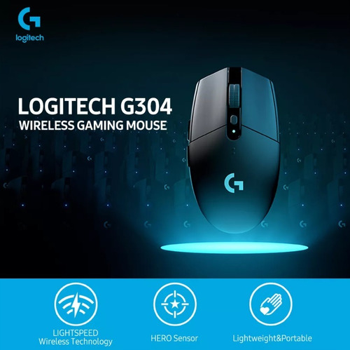 Mouse Gamer Sem Fio Logitech G304 12000 Dpi