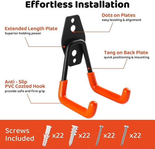 Bases Bicicleta Pared Soporte Horizontal Rack Organizador