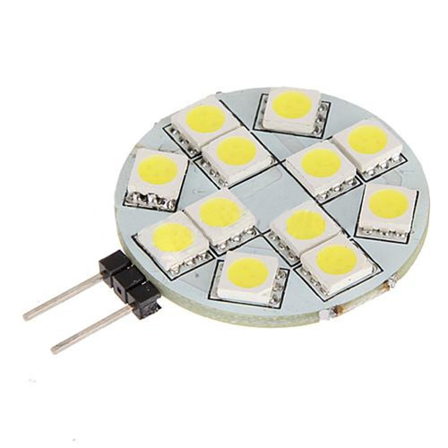 Lámpara G4 Con 12 Leds Smd 5050 Blanco Frio