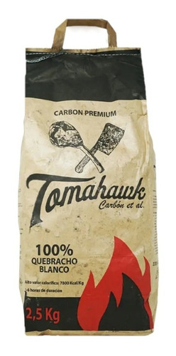 15kg Carbon Tomahawk 100%quebracho Blanco Stgo Envio Gratis.