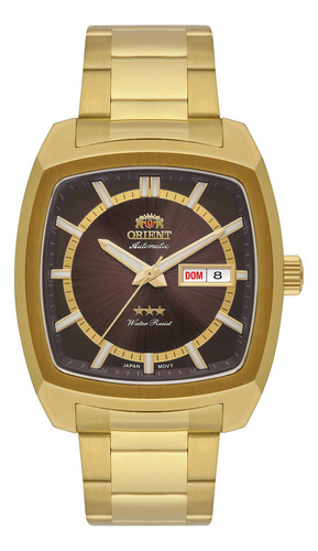 Relógio Orient Automático Clássico Aço Inox + Ip Gold 40mm