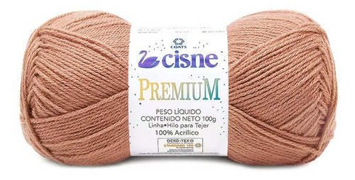 Fio Cisne Premium 100g 280mts Tex 357 100% Acrílico Crochê Cor 00038- Pêssego