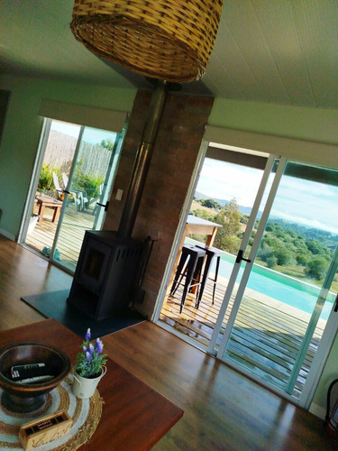 Casa Con Piscina Climatizada Y Jacuzzi Villa Serrana Entrepiedras .leer Descripción