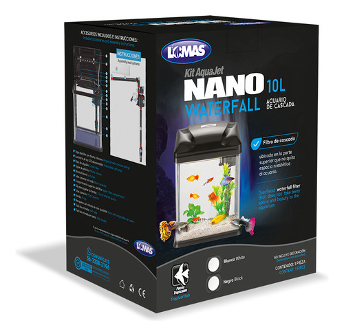 Kit Nano Acuario Con Luz Led 10 Lt Pecera Lomas