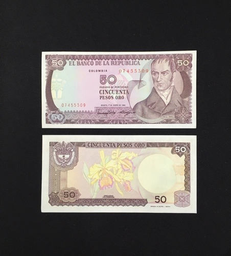 Colombia - 50 Pesos - Año 1986 - P # 425