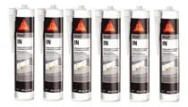 Comprar Sellador Silicona Sika Neutra Tubo Cartucho Negro 6 Unidad