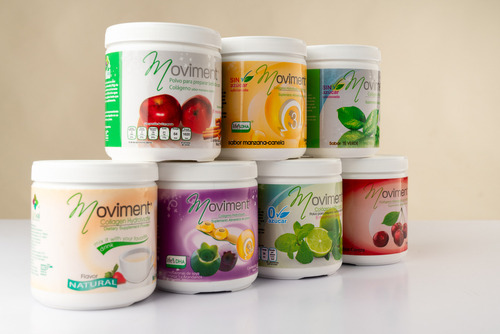 Suplemento Colageno Hidrolizado Gnt Val Moviment Isoflovona De Soya Omega 3 Extracto Arandano y DHA 450g Sabor Arándano Alimenticio Bienestar