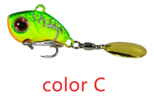 6pc 13g Metal Vib Isca De Pesca Isca Spinner Afundando Giran