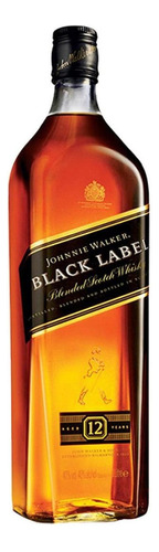 Pack De 2 Whisky Johnnie Walker Blend Black Label 1 L