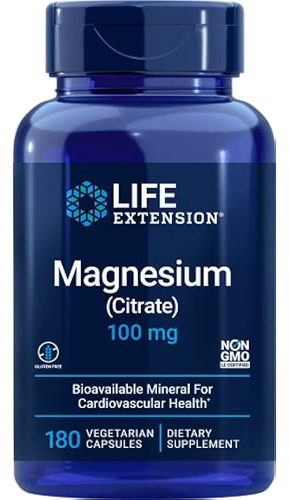 Life Ex Ion Citrato De Magnesio 100mg, 180 Veg Caps - Nat