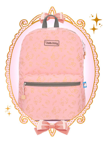 Mochila Niña Destellos Rosado Hello Kitty Color Multicolor