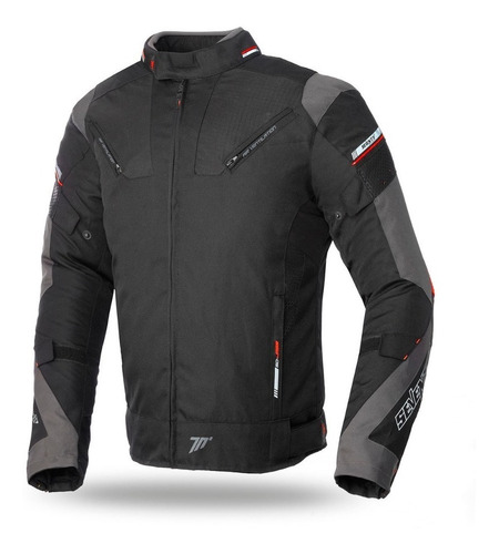 Chaqueta Para Moto Seventy  Sd-jr69 Invierno Negro/rojo