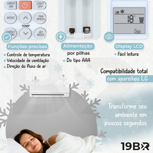 Kit de control remoto compatible con aire acondicionado LG Inverter 2 - Loja 19br