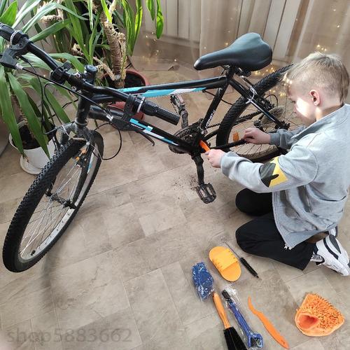 I Kit De Limpieza De Cadena De Bicicleta, 8 Piezas,